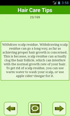 Hair Care Tips android App screenshot 1