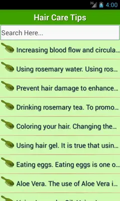 Hair Care Tips android App screenshot 3